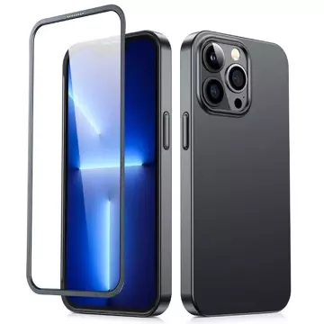 Zadní a přední kryt Joyroom 360 Full Case pro iPhone 13 Pro Max Tvrzené sklo černé (JR-BP928 černé)