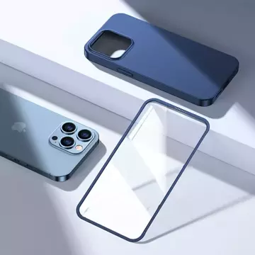 Zadní a přední kryt Joyroom 360 Full Case pro iPhone 13 Pro Max Tvrzené sklo modré (JR-BP928 modré)