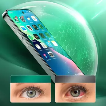 Zelené sklo Joyroom Knight pro iPhone 14 Pro s celoobrazovkovým filtrem proti modrému světlu (JR-G02)