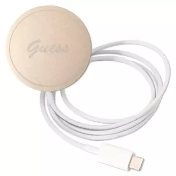 Zestaw Guess GUBPP12MH4EACSK nabíječka pouzdra iPhone 12/12 Pro černé/černé pevné pouzdro 4G Print MagSafe