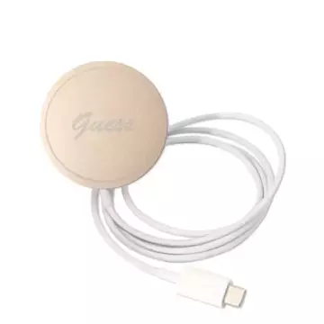 Zestaw Guess GUBPP14LH4EACSK nabíječka pouzdra iPhone 14 Pro 6,1" černé/černé pevné pouzdro 4G Print MagSafe