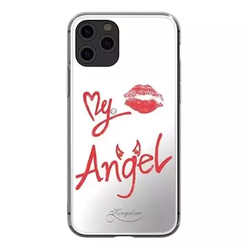 Zrcadlové pouzdro Kingxbar Angel zdobené originálními krystaly Swarovski iPhone 11 Pro Max mirror transparent