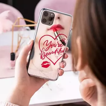 Zrcadlové pouzdro Kingxbar Angel zdobené originálními krystaly Swarovski iPhone 11 Pro Max mirror transparent