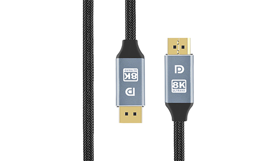 Cable with 2x Display Port DP 1.4 connector Alogy 8K 30AWG 1m