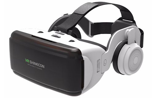 VR glasses for the phone with headphones Virtual reality