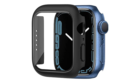 Alogy 2in1 case overlay + glass for Apple Watch 7 15mm