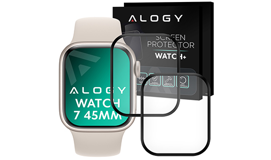 Szklo Alogie für Apple Watch 7 45mm