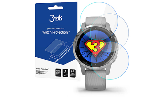 Ochranné hodinky Folia ochronna x3 3mk od Garmin Vivoactive 4S