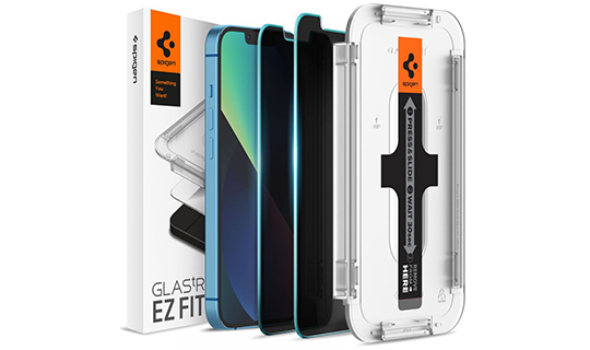 2x Spigen Glas.tR EZ Fit Privacy Tempered Glass для Apple iPhone 13 Pro Max