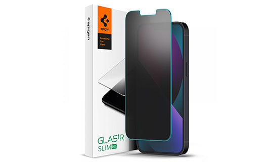 Spigen Glas.TR Slim Privacy Tempered Glass для Apple iPhone 13 Pro / 13