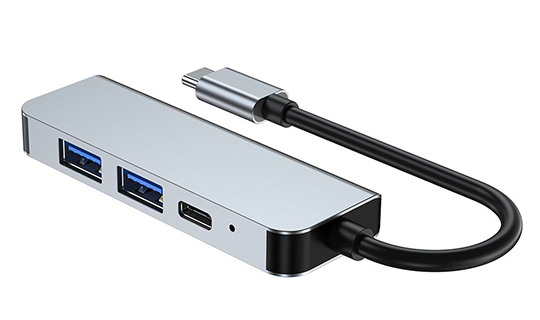 Адаптер концентратора 2x USB-A HDMI USB-C V2-HUB 4w1 USB-C