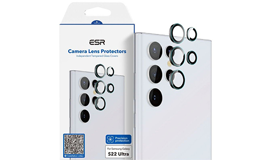 Szkło hartowane na aparat ESR Camera Lens do Samsung Galaxy S22 Ultra