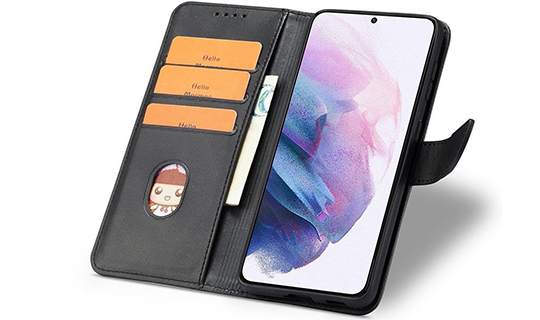 Kožené pouzdro Alogy Magnetic Flip Wallet pro Samsung Galaxy S22 + Plus