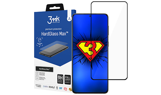 Szkło 3mk HardGlass Max do Samsung Galaxy S22 Plus 