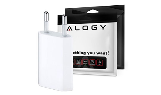 Alogy Wall Charger USB Power Adapter for iPhone 4 5 6 7 8 X iPod