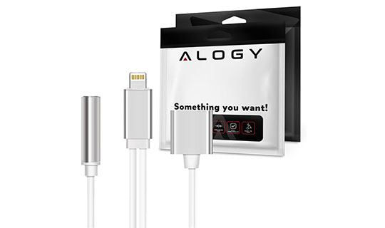 Kabel Alogy przejściówka lightning do iPhone audio mini jack 
