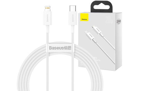 Kabel Baseus Superior USB-C do Lightning PD 20W 2m width=