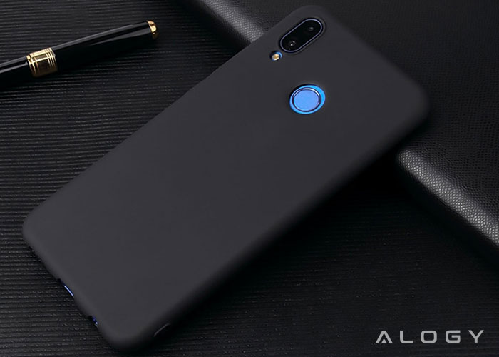 Alogy Silikon Schwarz Slim Case für Huawei P20 Lite