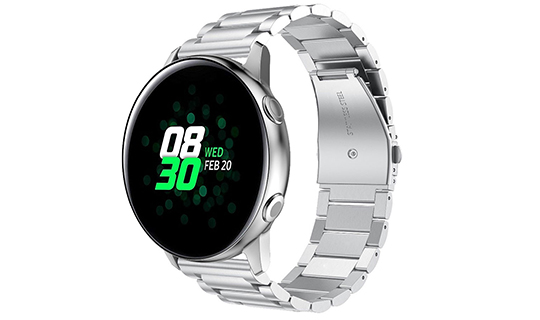 Bransoletka Alogy Stainless steel do Galaxy Watch Active 2 19cm (20mm)