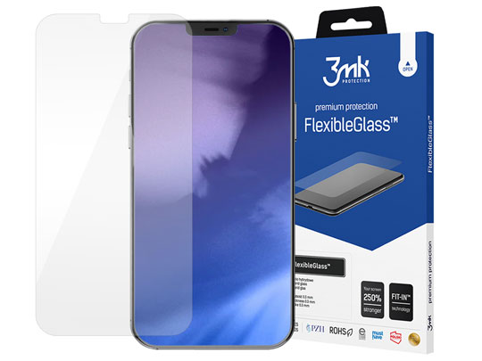 3mk Szkło ochronne hartowane Flexible Glass 7H do Apple iPhone 12 Max / iPhone 12 Pro 