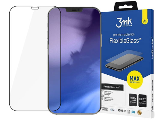 3mk Szkło ochronne hartowane Flexible Glass 7H do Apple iPhone 12 