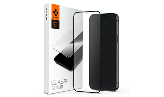 Скло Spigen Glass FC для чохла Apple iPhone 12 Pro Max