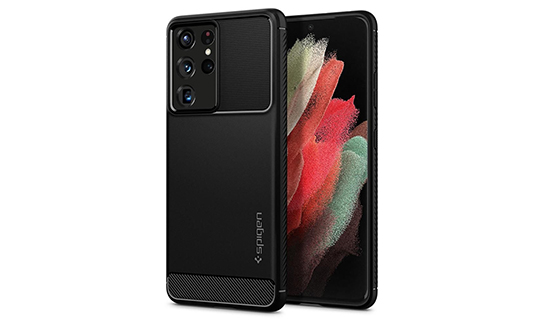Etui Spigen Rugged Armor do Samsung Galaxy S21 Ultra Matte Black