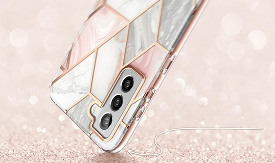 Etui Supcase Cosmo pro Samsung Galaxy S21 Marble Pink