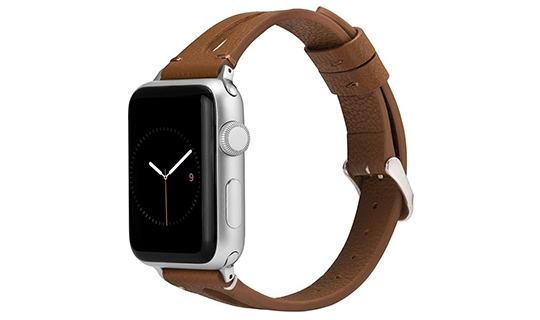 Elegantní kožený řemínek Alogy pro Apple Watch 44mm