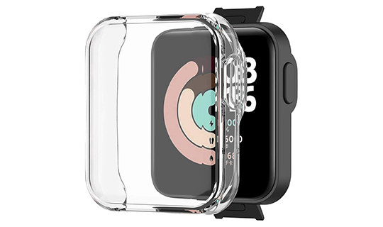 Silikonhülle mit Alogy Schutzfolie für Xiaomi Mi Watch Lite / Redmi Watch