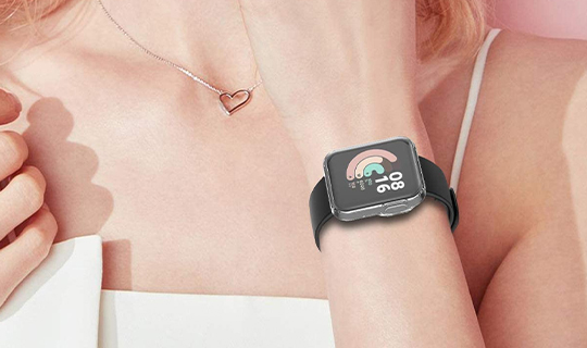 Etui silikonowe z folią ochronną Alogy do Xiaomi Mi Watch Lite/ Redmi Watch 