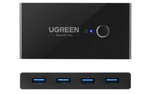 Перемикач KVM USB switch 2x4 UGreen USB 3.0