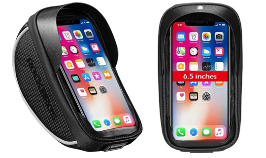 Pouch bag bicycle pannier handlebar holder RockBros 010-4BK