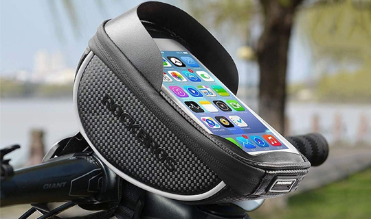 Pouch bag bicycle pannier handlebar holder RockBros 010-4BK