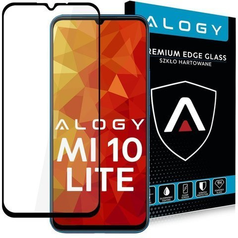 Alogy Glass Full Glue case friendly for Xiaomi Mi 10 Lite black