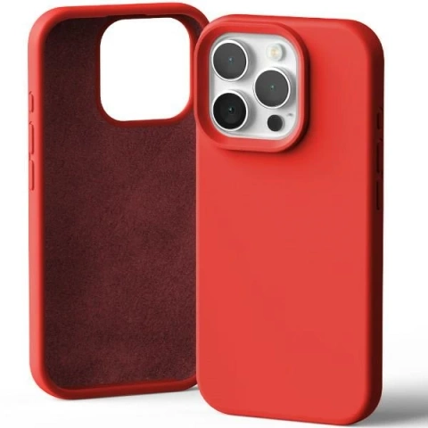 Mercury Silicone Case for iPhone 16 Pro 6.3" Red