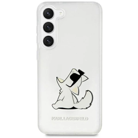 Karl Lagerfeld KLHCS23MCFNRC protective phone case for Samsung Galaxy S23 Plus S916 transparent hardcase Choupette Fun