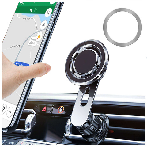 MagSafe car holder for iPhone 14 13 12 for the grille Alogy Airvent car holder Black