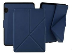 Origami case for Amazon Kindle Voyage for magnets navy blue