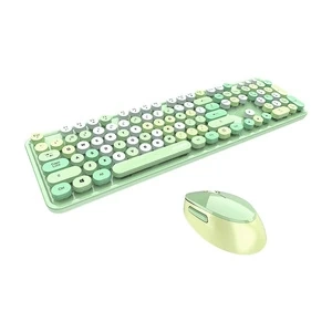 MOFII Sweet 2.4G wireless keyboard mouse set (green)