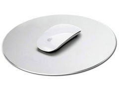 Alogy aluminum mouse pad for apple magic mouse round silver