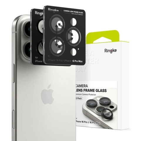 2x Ringke Camera Frame Protector for iPhone 16 Pro / 16 Pro Max Black