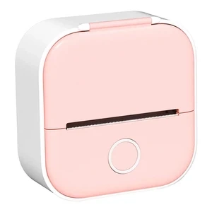 Phomemo T02 portable label printer white and pink