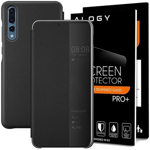 Smart view cover Huawei P20 Pro Black Glass 9H