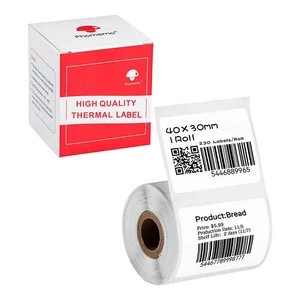 Phomemo labels stickers 30x40mm 230 pcs white