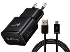 Samsung Charger EP-TA20EBE Micro Cable 1m ECB-DU5ABE Black