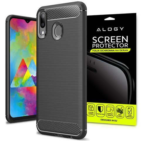 Alogy Rugged Armor Case for Samsung Galaxy M20 Black Alogy Protective Film