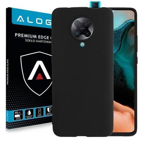 Alogy slim silicone case for Xiaomi Redmi K30 Pro black Glass Alogy Full