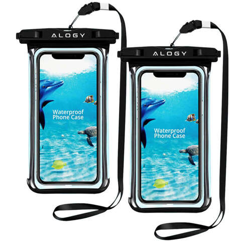 Alogy x2 waterproof case waterproof universal IPX8 to 6.5 Black