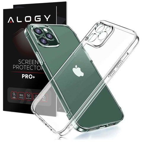 Armored case Alogy Hybrid Case with camera cover for Apple iPhone 11 Pro Clear Glass